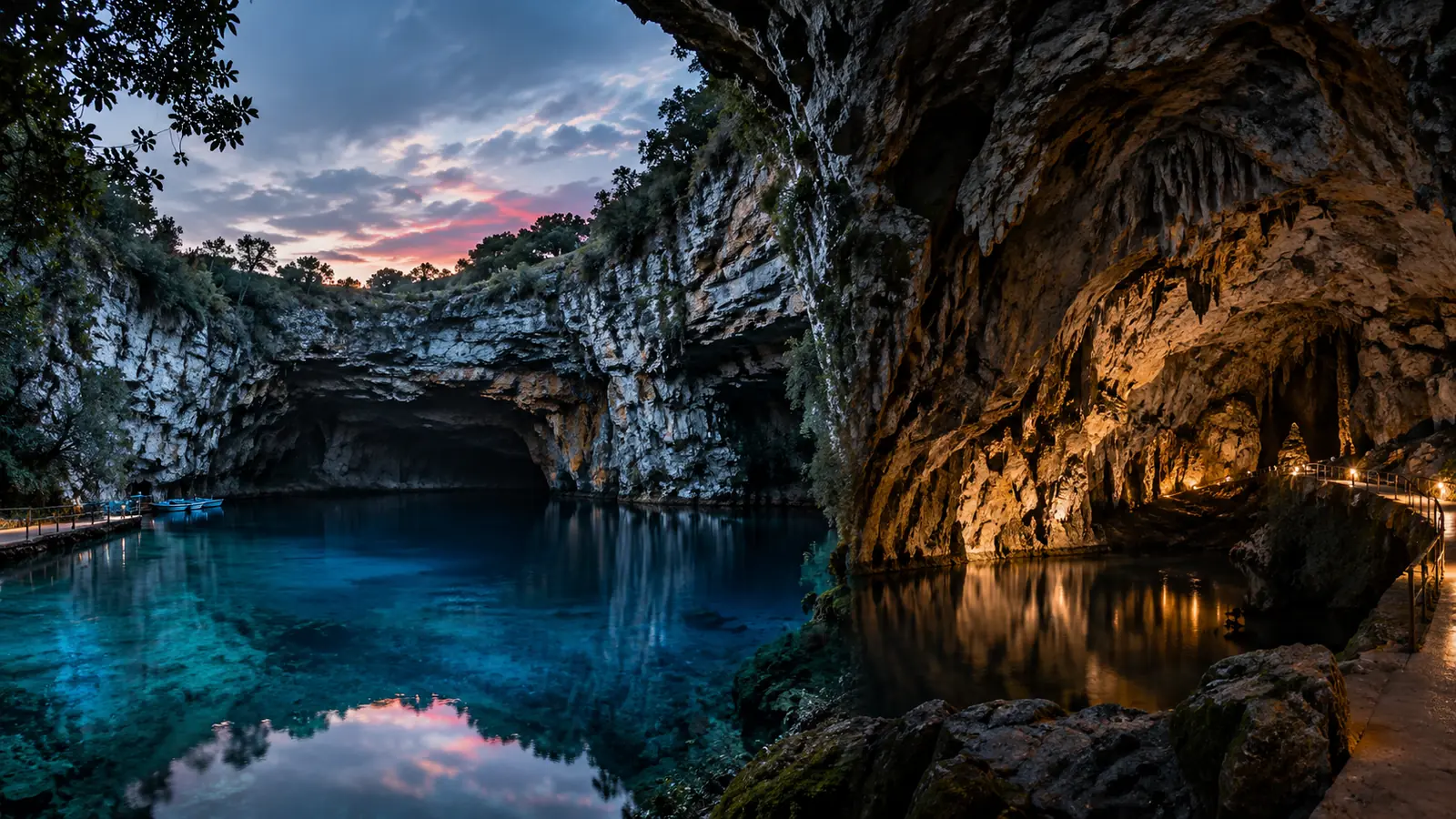 Grottes de Melissani et de Drogarati